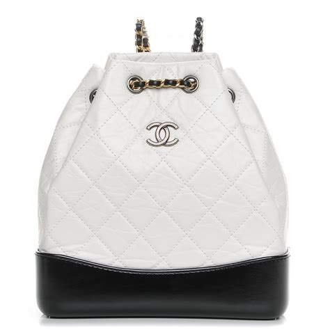 chanel gabrielle backpack black and white price|Chanel gabrielle backpack discontinued.